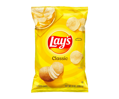 Delicious Lay’s Potato Chips, Classic, 8 oz Bag