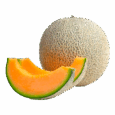Cantaloupe Melon Fresh Organic Cut